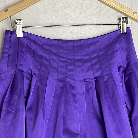 J Crew Satin Pleated Midi Skirt - Picture 4 of 6